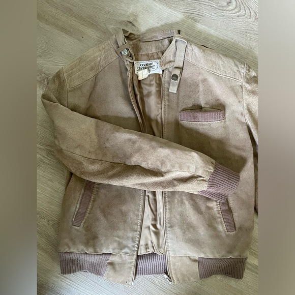 Vintage Leather Bomber Jacket - Picture 3 of 3